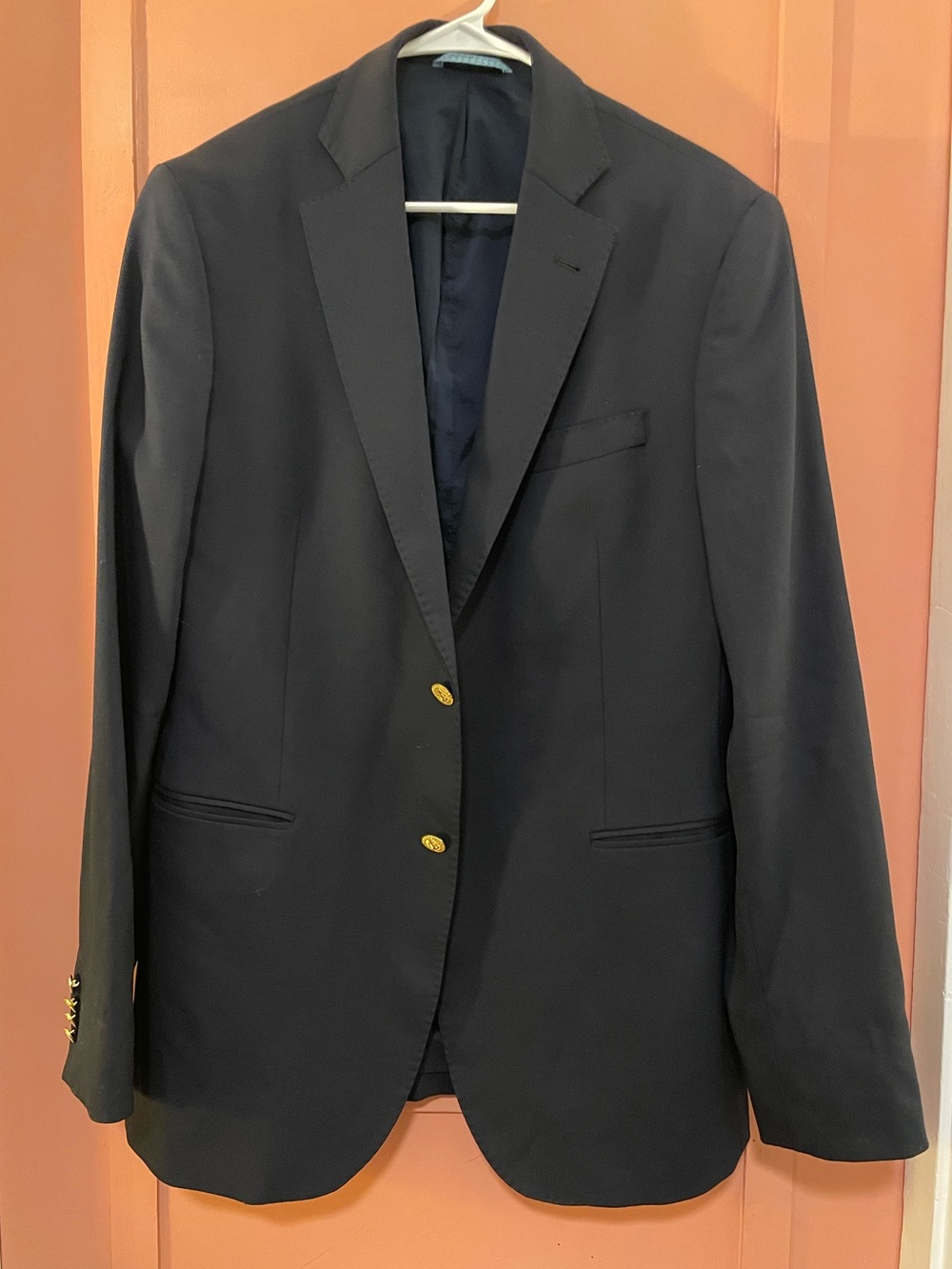 Classic Vineyard Vines Men's Navy Two-Button Blazer